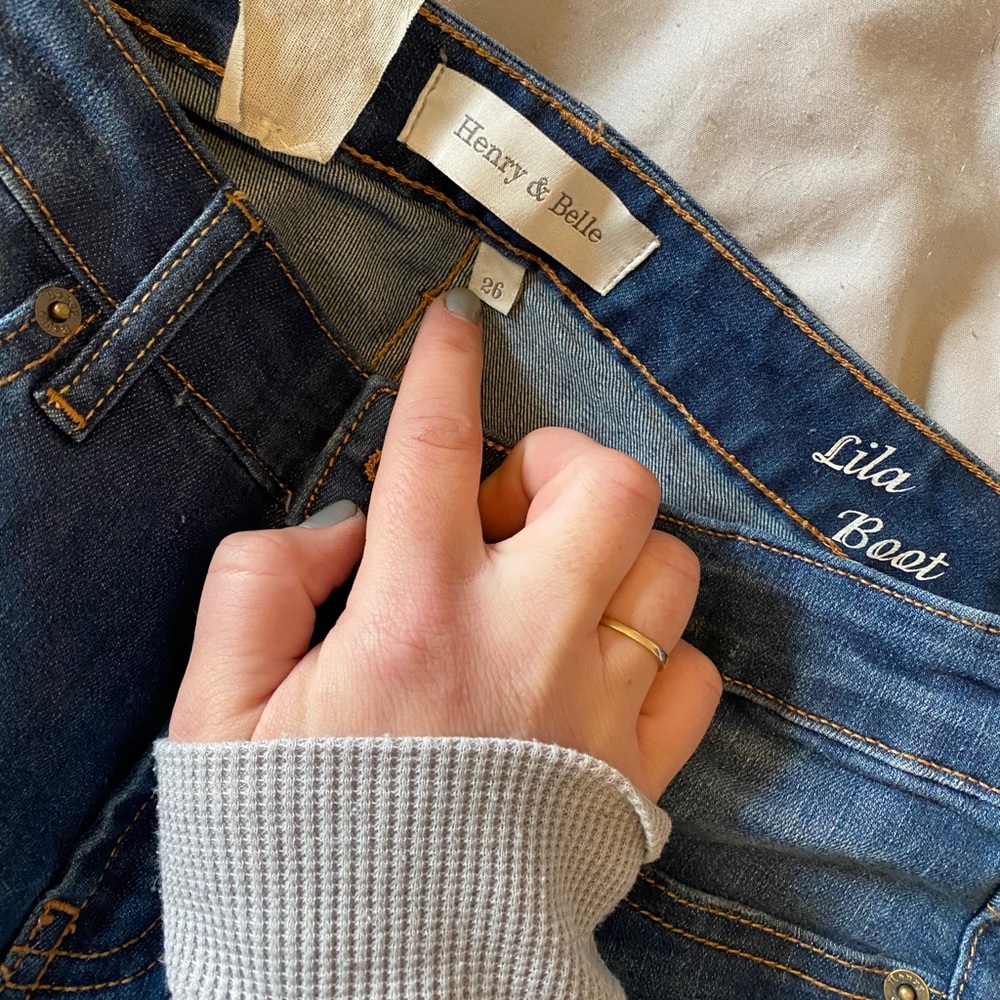 Henry & Belle flared jeans size 26, never worn